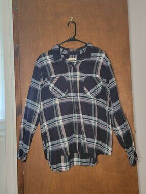 Universal Threads Purple and Gray Plaid Shirt Size 2XL